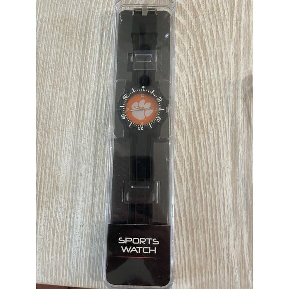 NEW Rico Men's Black Silicone Sports Watch NCAA Clemson Tigers Official Licensed - Picture 1 of 6